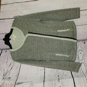 Style & Co zip cardigan gray size small
